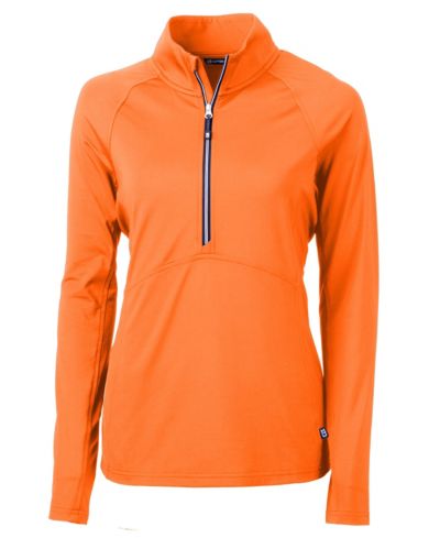 Женский джемпер Cutter & Buck Adapt Knit Stretch с длинным рукавом и полумолнией