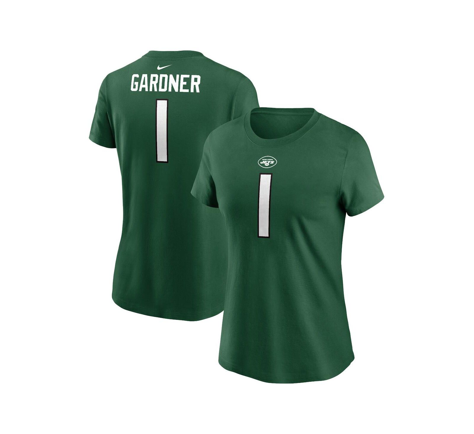Women's Nike Sauce Gardner Green New York Jets Player Name and Number T-shirt