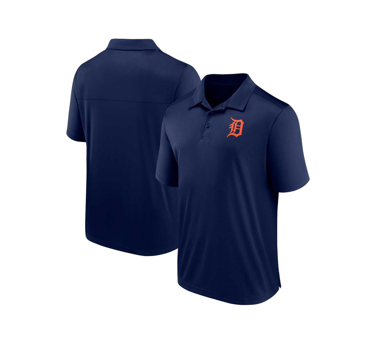 Men's Fanatics Navy Detroit Tigers Logo Polo Shirt