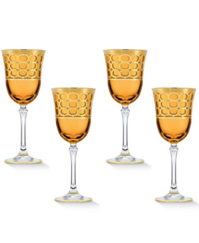 Набор бокалов для вина Lorren Home Trends Amber Color, 4 шт