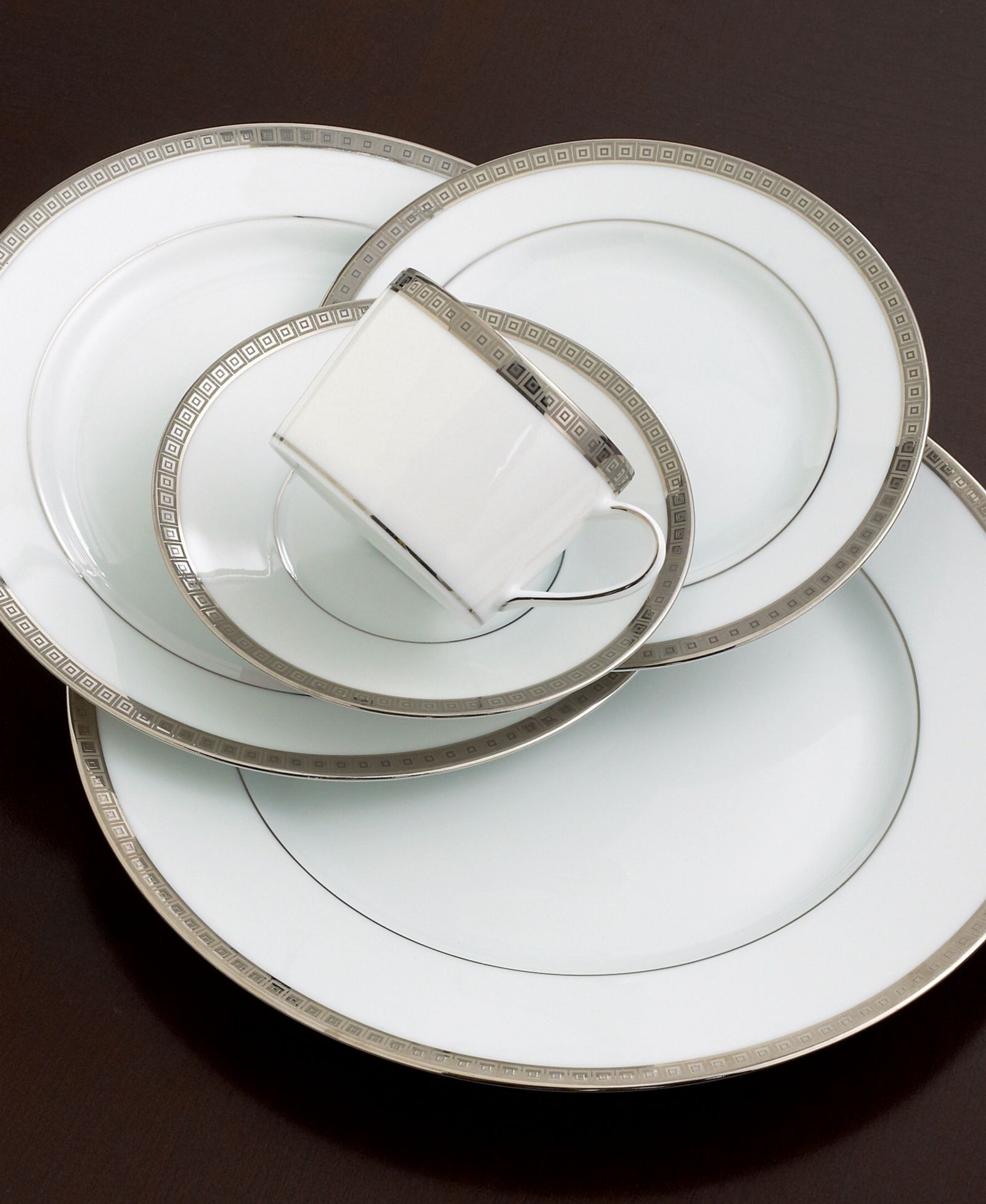 Bernardaud Dinnerware, Athena Platinum Tea Saucer