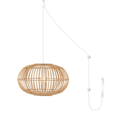 Светильник LED Leo Farmhouse Coastal Rattan Pendant