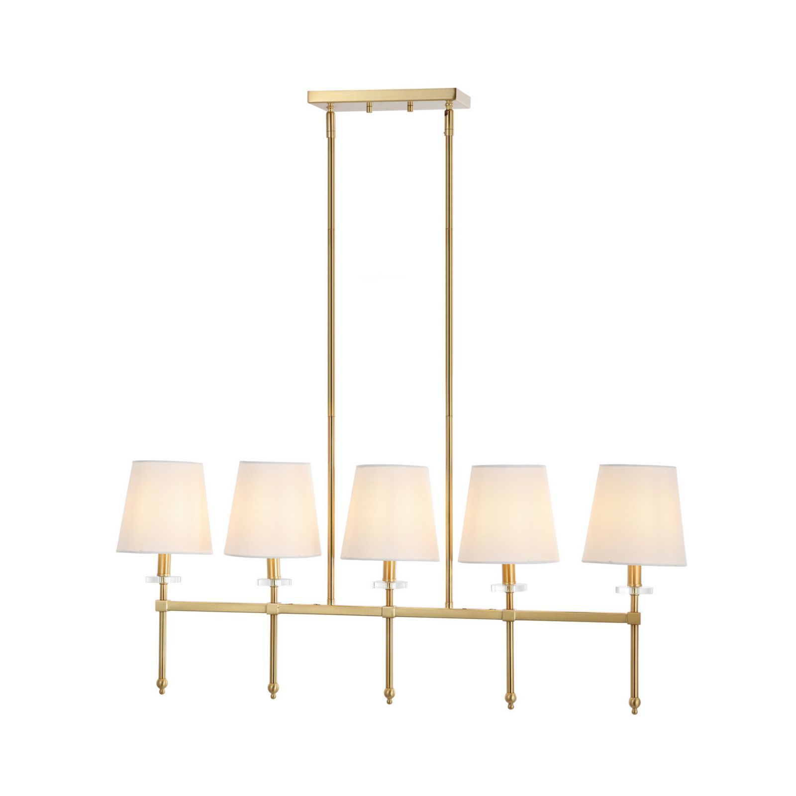 Sophie Modern Midcentury Iron Linear LED Pendant