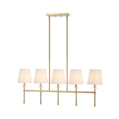 Sophie Modern Midcentury Iron Linear LED Pendant