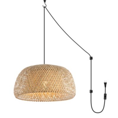 Подвесной светильник Mateo Farmhouse Coastal Bamboo LED