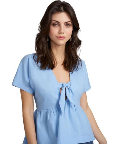 Caldwell Collection Женский Топ Kennedy с завязками и V-образным вырезом