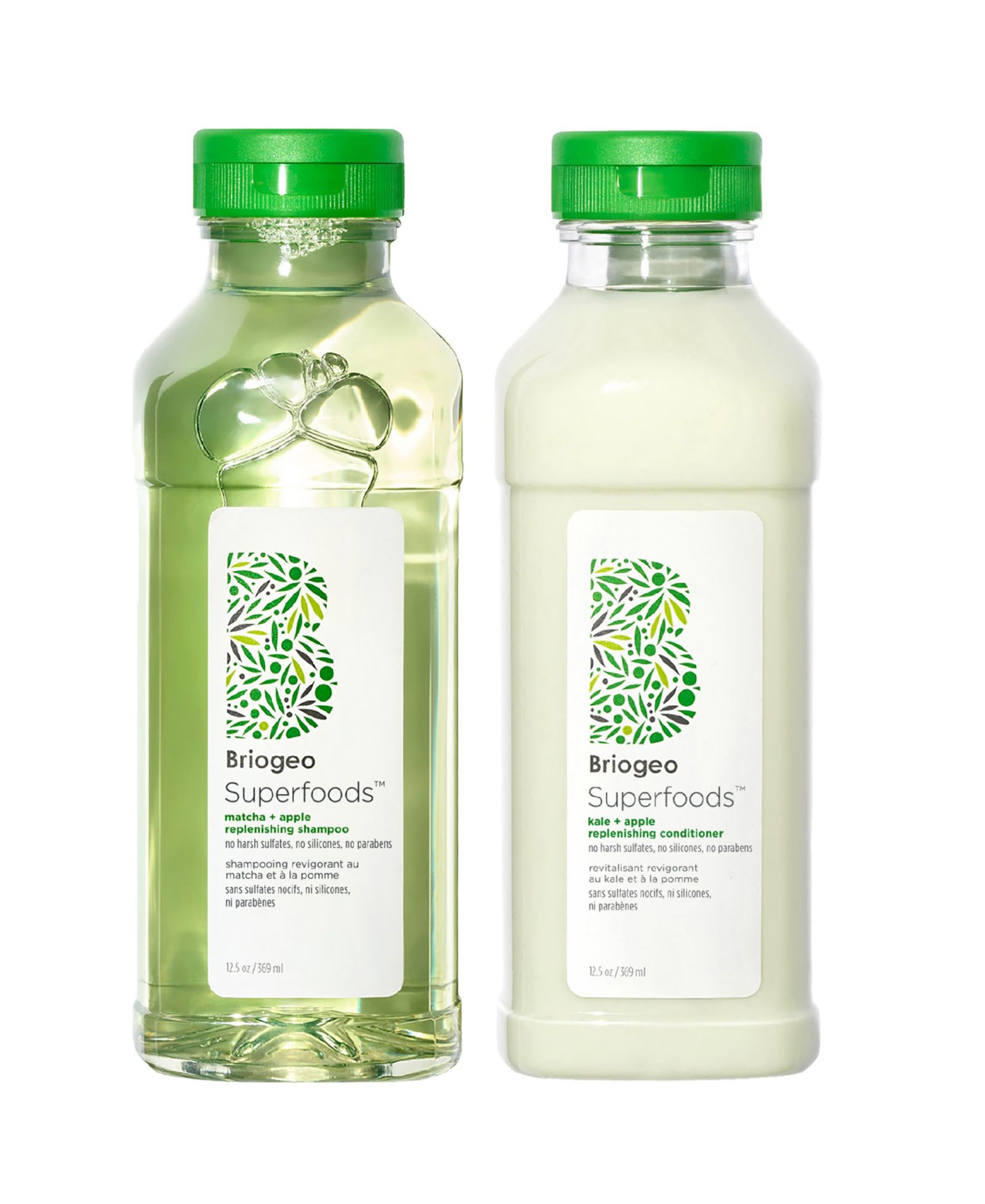 Briogeo Набор шампунь и кондиционер Superfoods Matcha, Apple + Kale