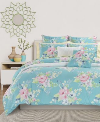 Комплект J by J Queen Esme Floral 3-Pc Comforter Set, Full/Queen