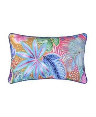 Декоративная стеганая подушка J by J Queen Hanalei Tropical, 12" x 20"