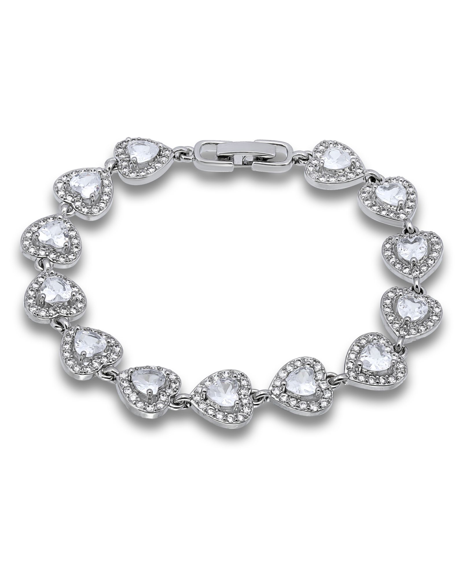 Браслет с сердечком и кольцом из кубического циркония от Macy's
