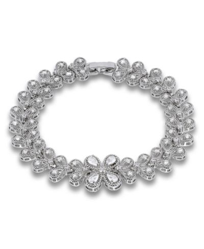 Браслет Macy's Cubic Zirconia Leaf Design