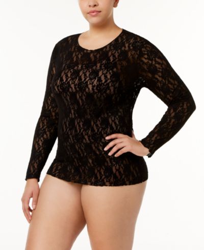 Hanky Panky Plus Size Long Sleeve Top 128LX