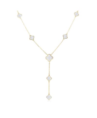 Ожерелье The Lovery Mother of Pearl Clover Station Lariat