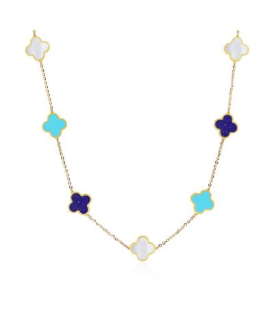 Колье The Lovery Small Blue Mixed Clover