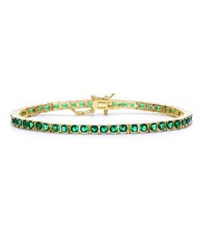 Браслет Rachel Glauber Minimalist 3MM Vibrant Cubic Zirconia Slim Tennis