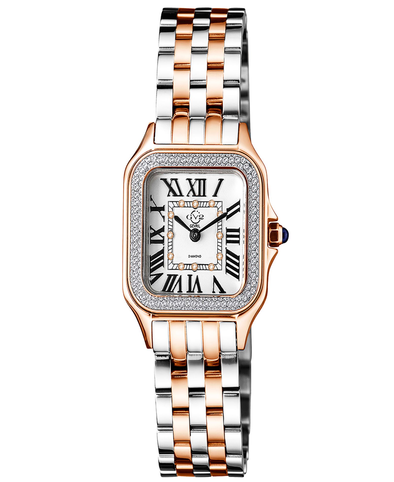 Женские часы GV2 by Gevril Milan Two-Tone Stainless Steel 27.5mm