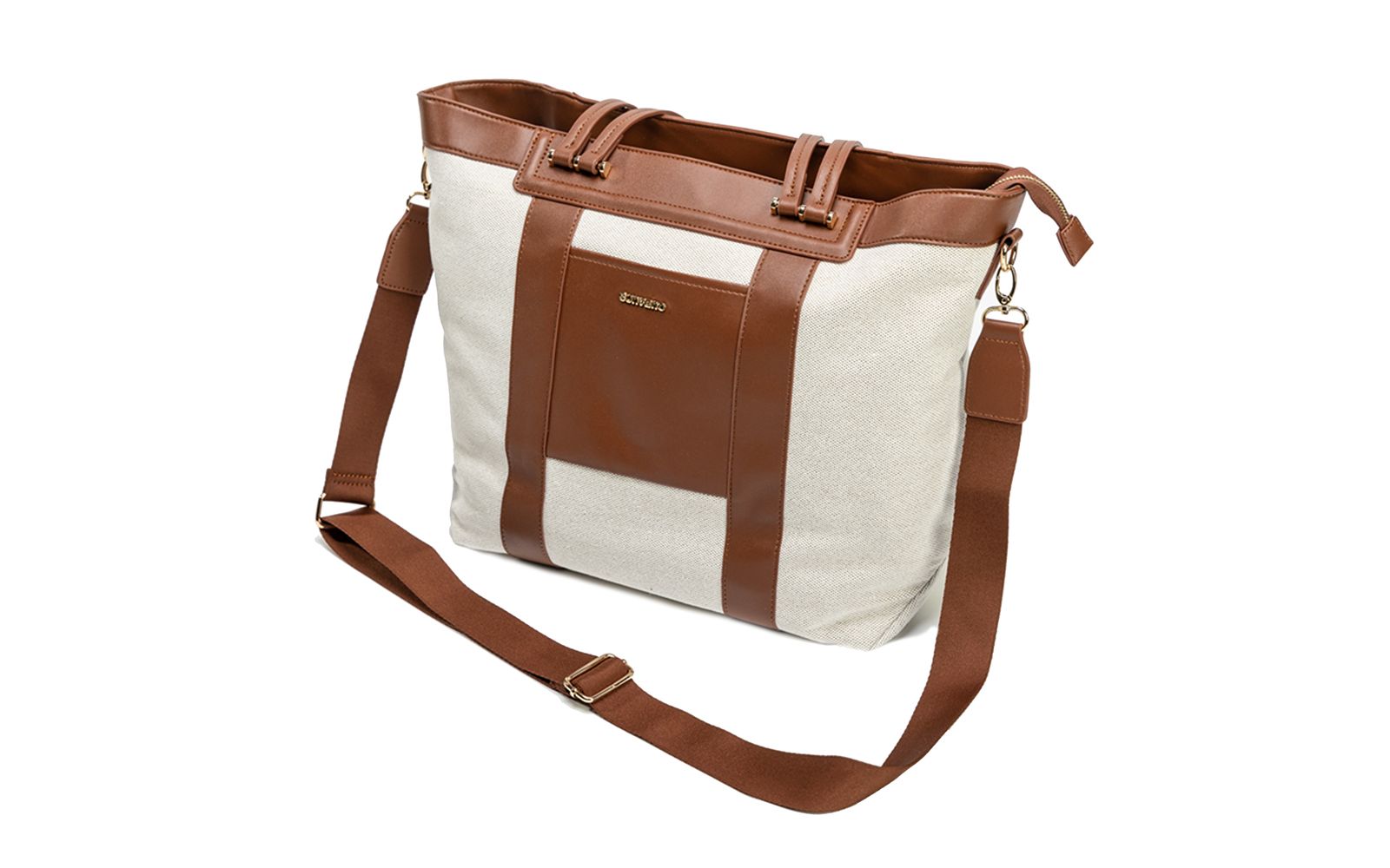 Sunveno Large Canvas Diaper Tote Bag