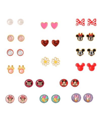Disney Mickey, Minnie Mouse & Friends серьги-гвоздики, набор из 16 пар
