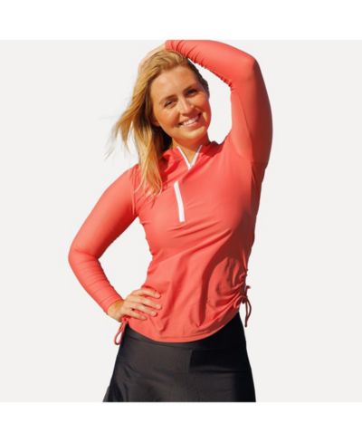 Женский топ для плавания Calypsa Women's Half-Zip Nora Swim Top