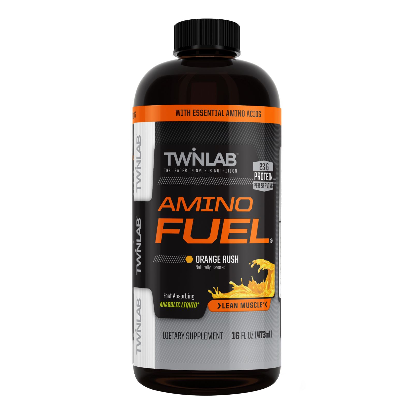 Twinlab Амино-напиток Amino Fuel Liquid Orange Rush Caffeine Free