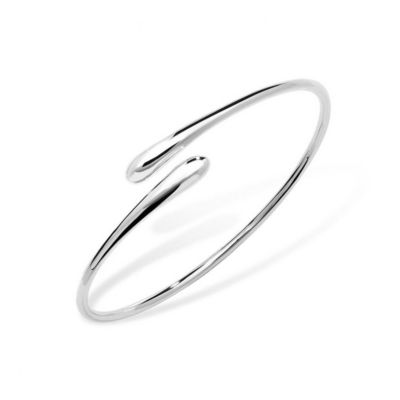 Cross Open Drop Bangle Bracelet