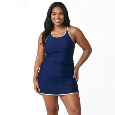 Navy & white