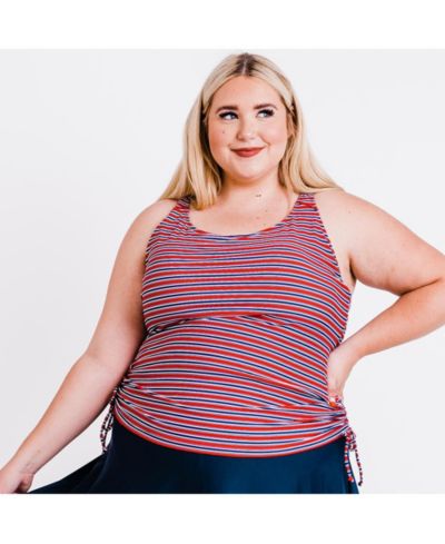 Navy & red stripe