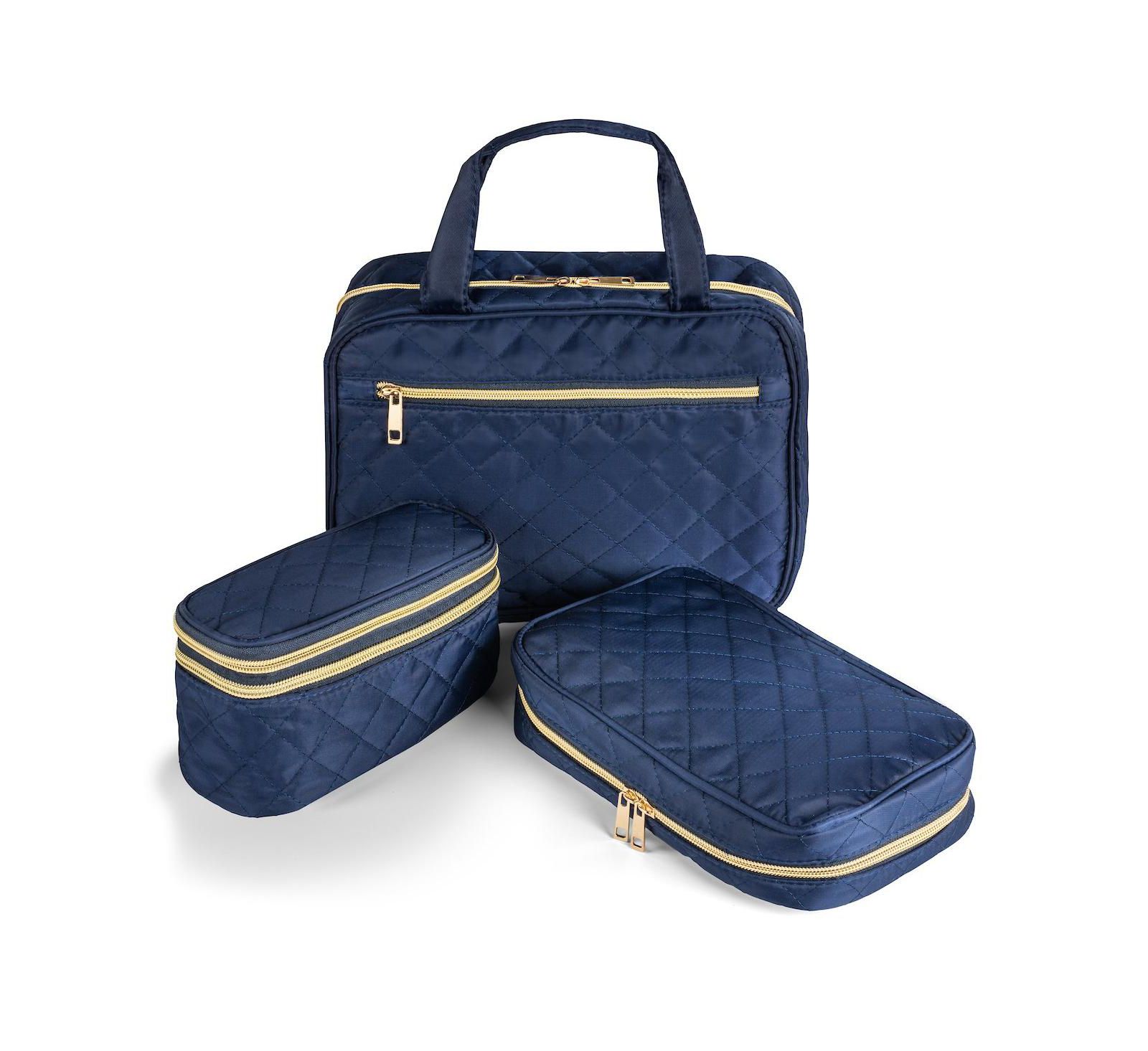 Ms. Jetsetter Набор для путешествий: Quilted Jewelry, Makeup & Toiletry