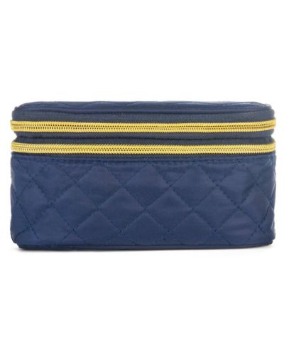 Ms. Jetsetter Quilted Travel Makeup Case & Brush Set