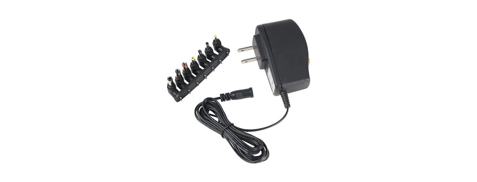 Универсальный адаптер питания AC-DC - Black