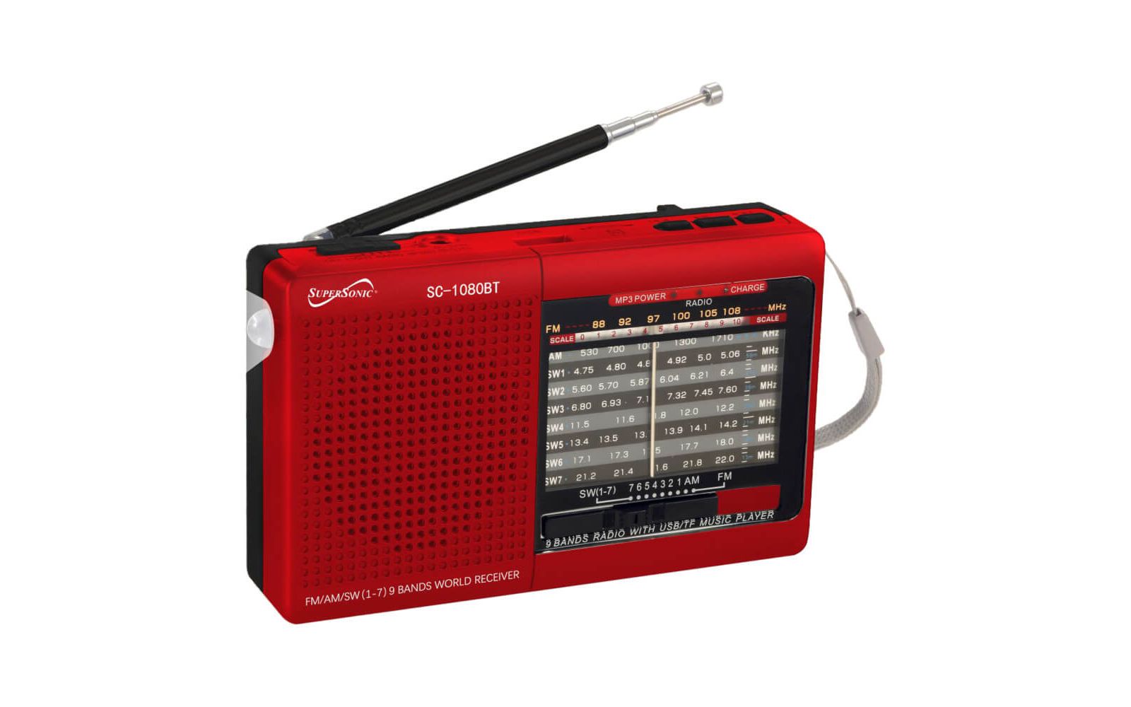 Портативное радио Supersonic AM/FM с Bluetooth