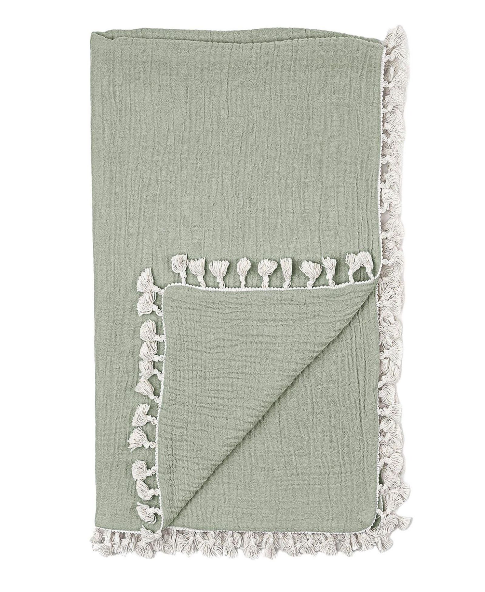 Crane Baby 6-Layer Muslin Blanket Fern