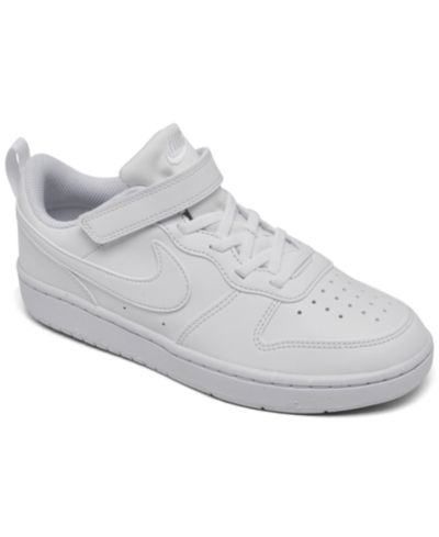 Nike детские кеды Court Borough Low с регулируемым ремешком