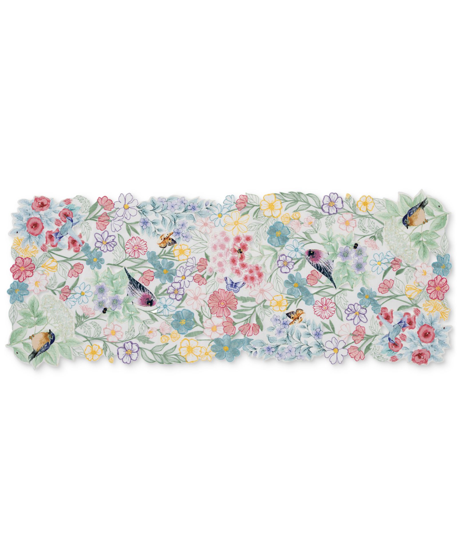 Центральное украшение Lenox Butterfly Meadow Flutter Cutwork, 14" x 36"