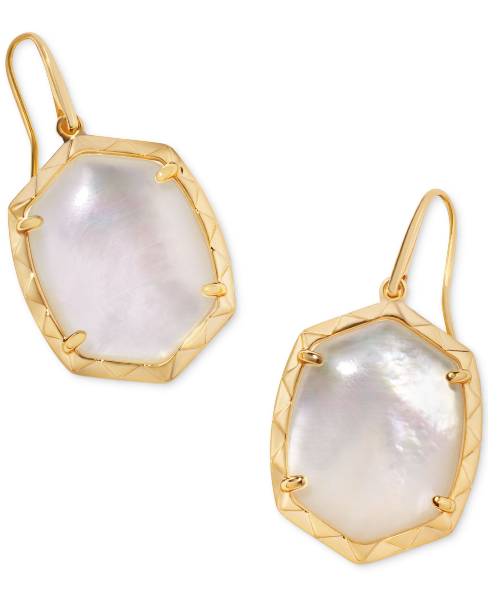 Kendra Scott Imitation Pearl 14k Gold Plated Over Brass Daphne Drop Earrings