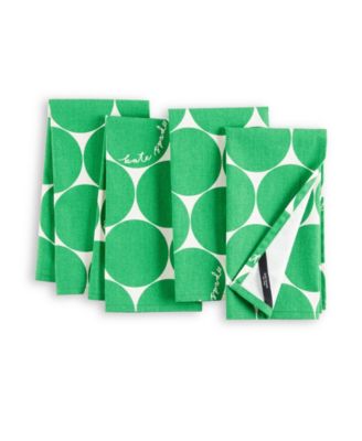 kate spade new york Joy Dot Cloth Napkins 4 Pack Set, 20" x 20"