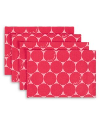 Набор из 4 обратных подставочных салфеток kate spade new york Joy Dot, 13" x 19"