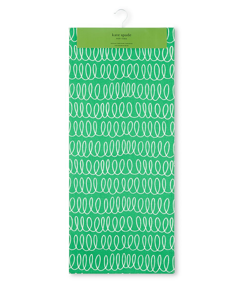 kate spade new york in the Loop Joy Dot Reversible Table Runner, 15" x 72"