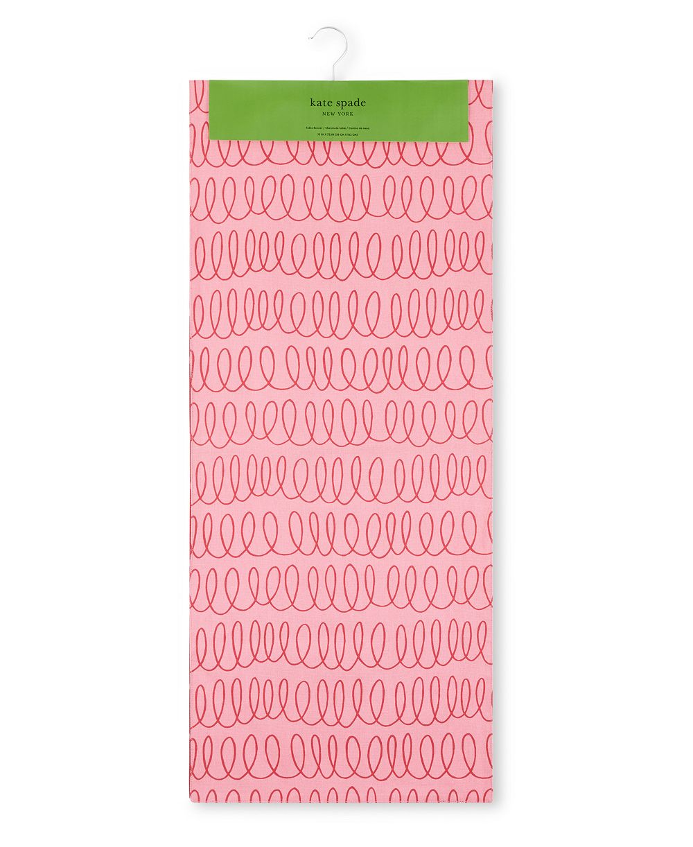 kate spade new york in the Loop Joy Dot Reversible Table Runner,  15" x 108"