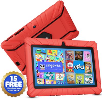 Детский планшет Contixo V8 32GB, 7" Screen WiFi Learning Device с родительским контролем, противоударным чехлом, приложениями Epic! & LingoKids