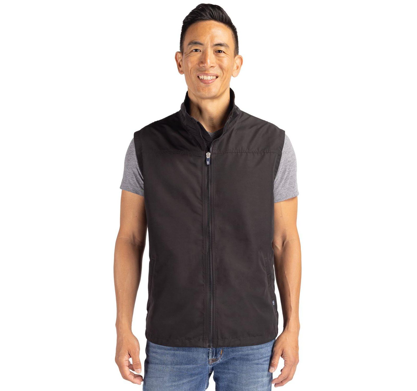 Cutter & Buck Men's Cutter and Buck Charter Eco Full-Zip Vest