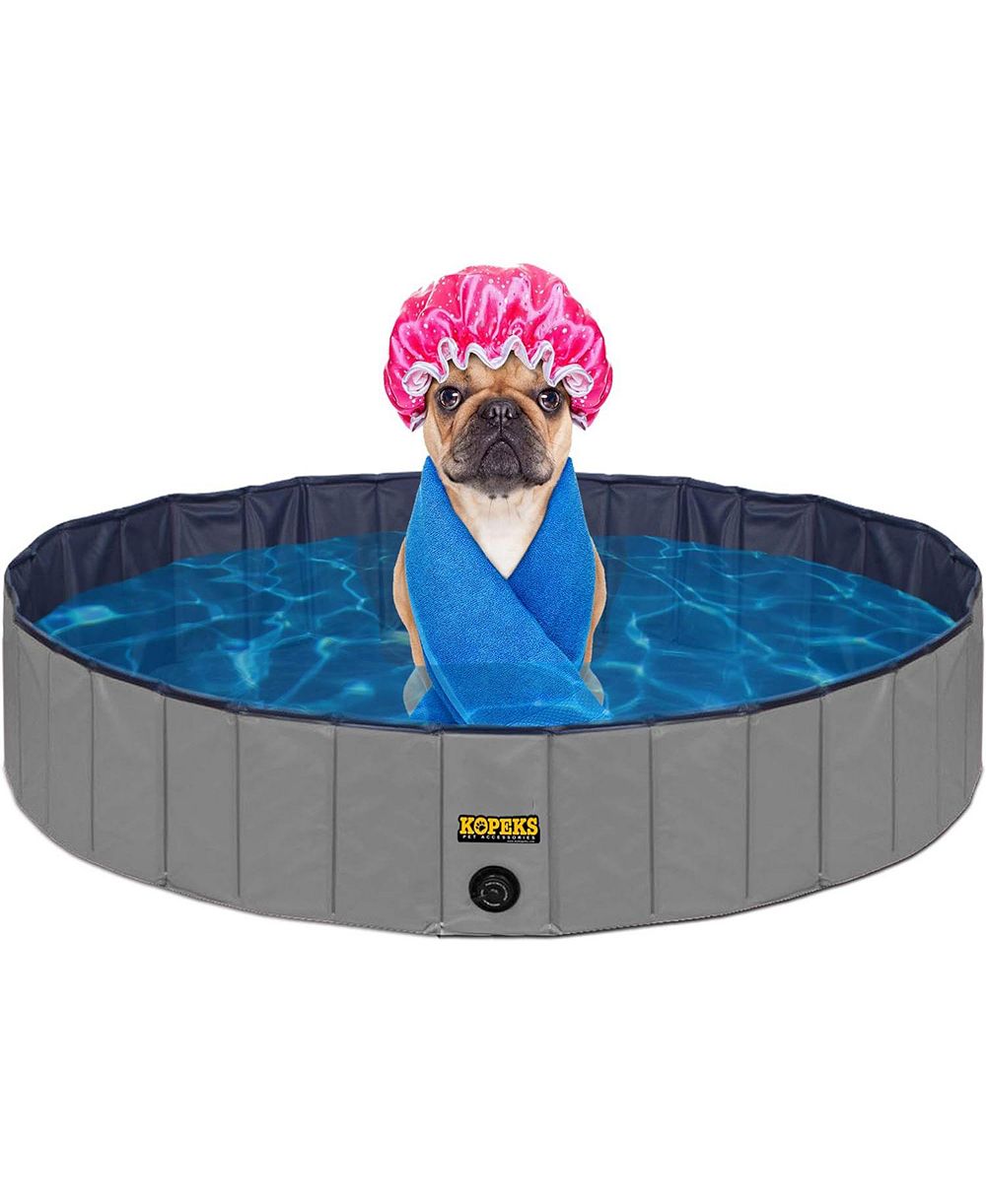 Kopeks Grey Outdoor Round Pet Pool Medium