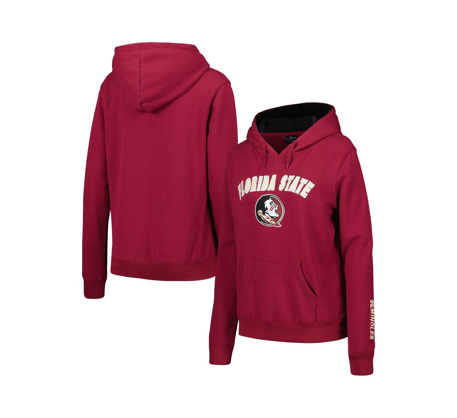 Colosseum Женское худи Pullover Florida State Seminoles Arch & Logo