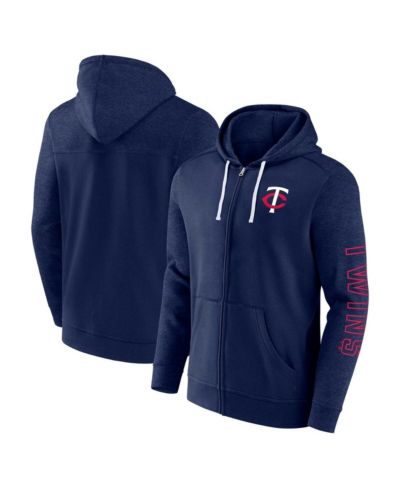 Мужское худи на молнии Fanatics Minnesota Twins Offensive Line Up темно-синее