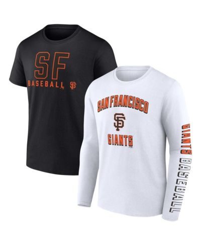 Мужской набор футболок Fanatics San Francisco Giants, 2 шт., черный и белый