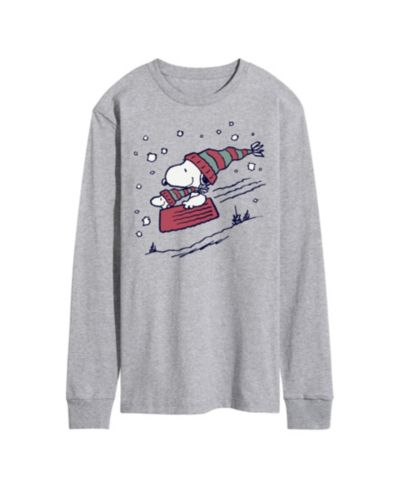AIRWAVES Men's Peanuts Holidays Long Sleeve T-shirt