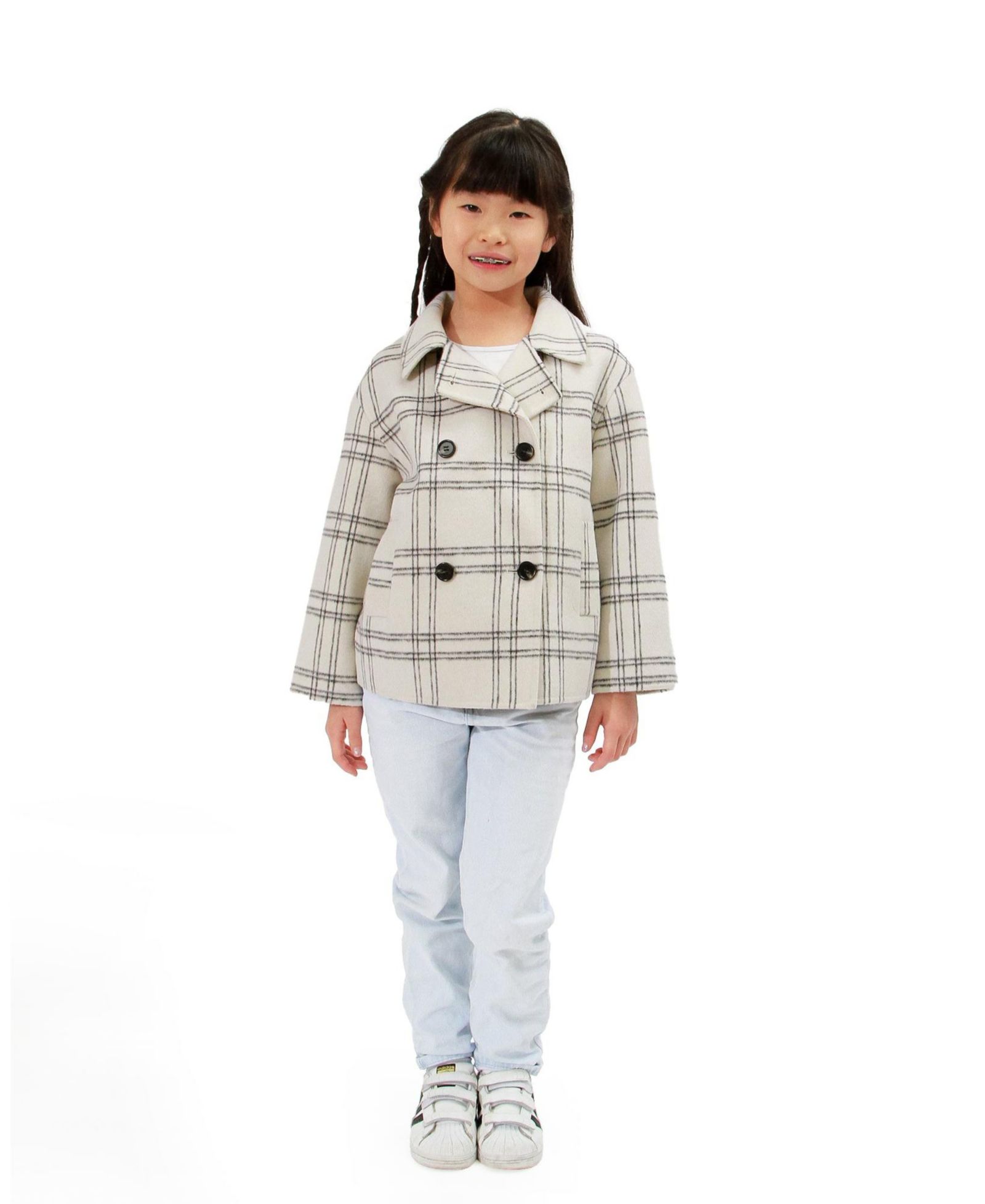 Girl Adore You Wool Blend Peacoat - Child