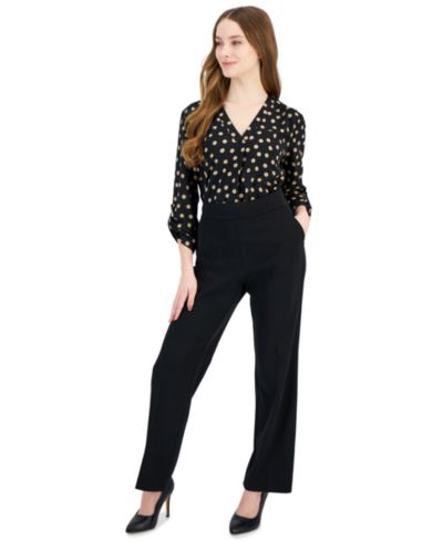 Женские брюки Anne Klein Essentials Petite прямого кроя