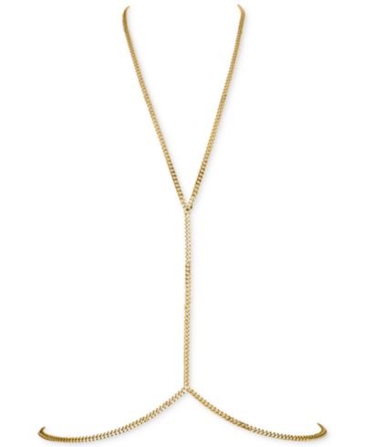 Цепочка на тело OMA THE LABEL 18k Gold-Plated Cuban Link