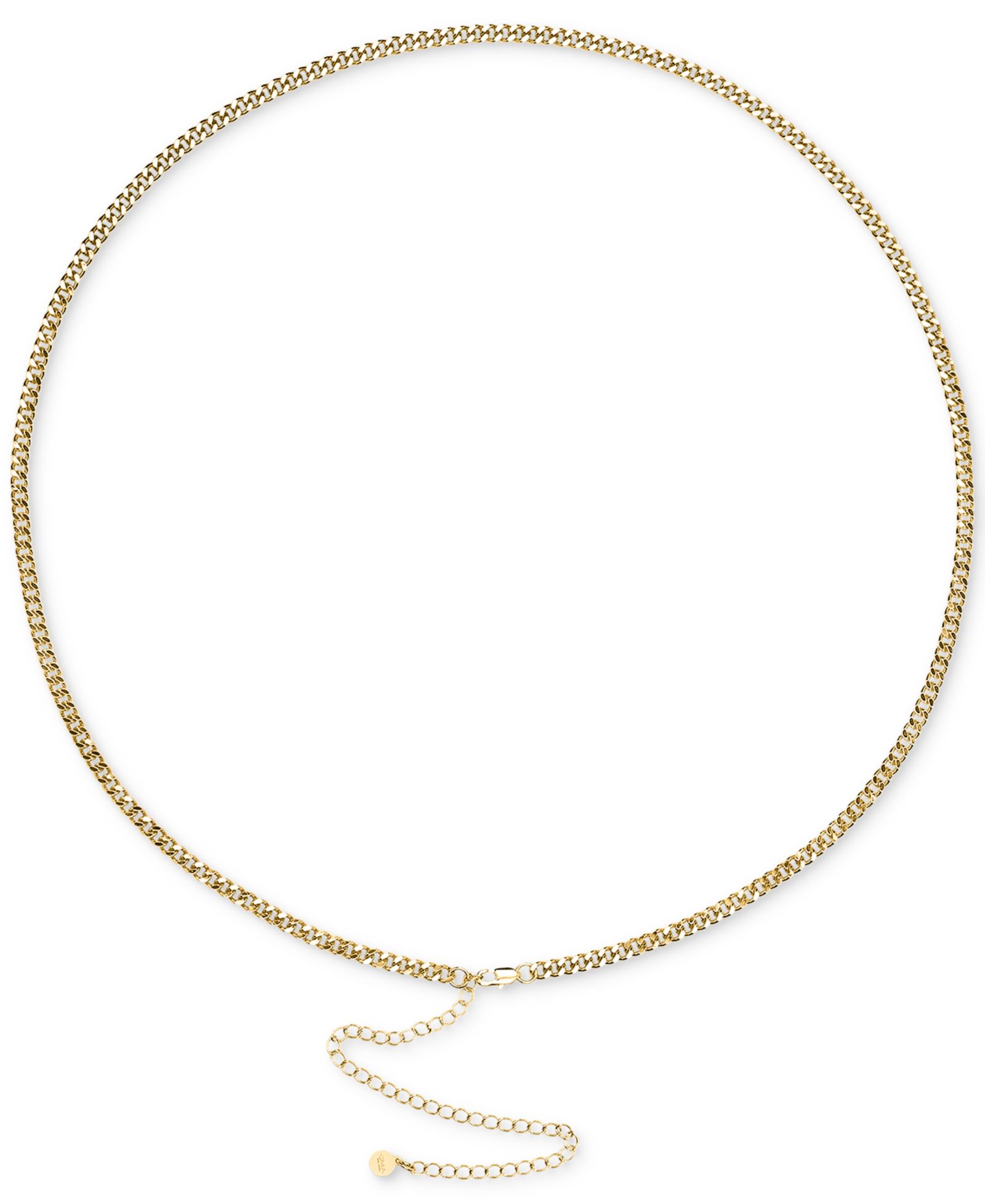 OMA THE LABEL Поясная цепь из позолоченного кубинского звена 18k Gold-Plated